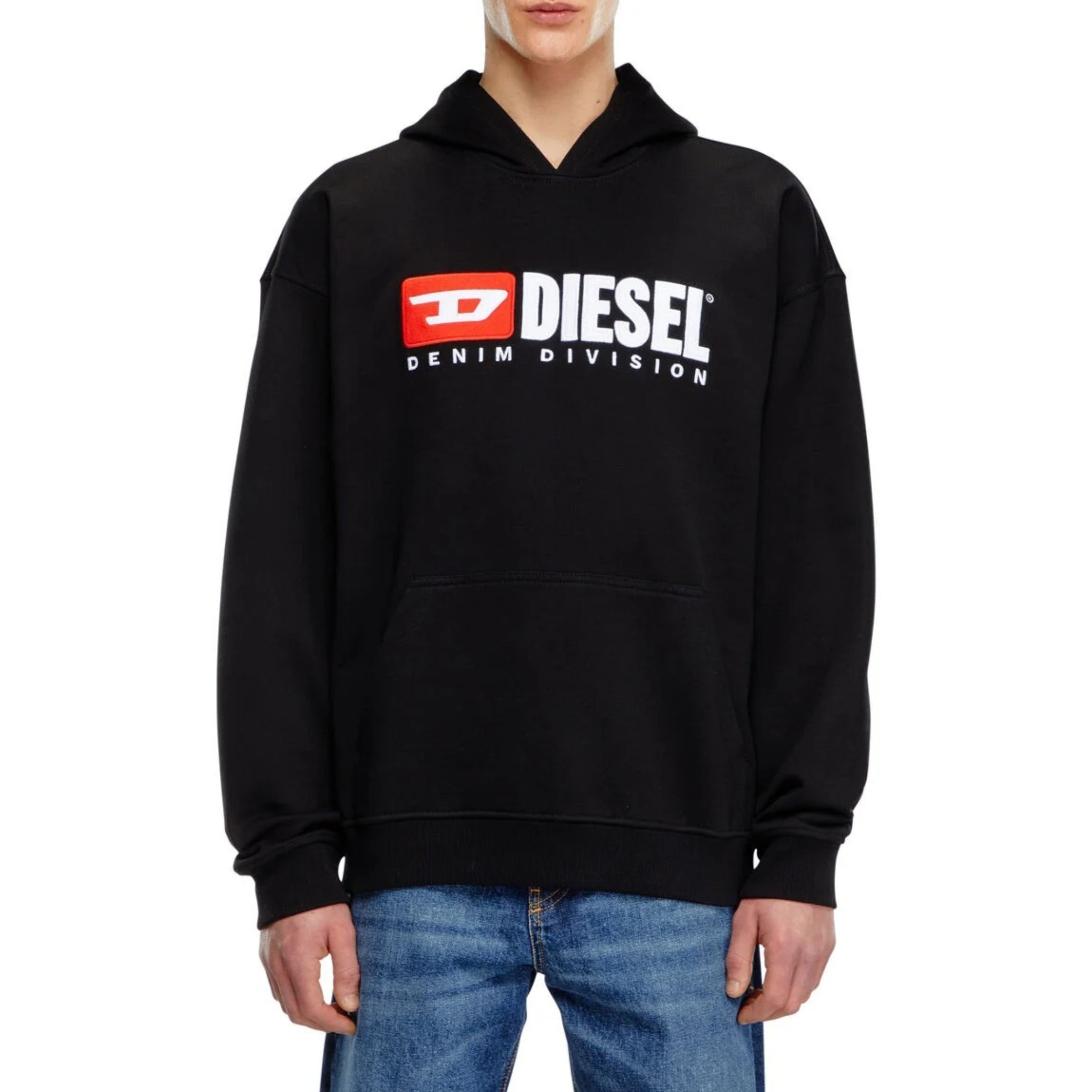 Diesel Sweatshirt Hooded Logo Black